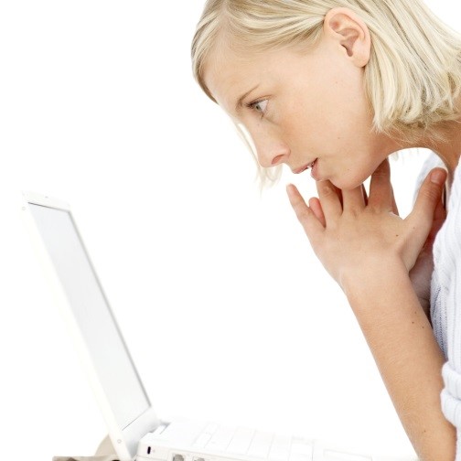 Lay Ministry woman at computer
