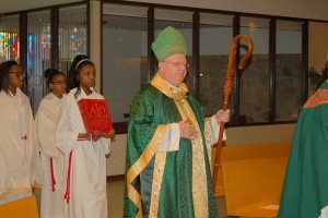 Bishop at Black History Month Mass 2-2016